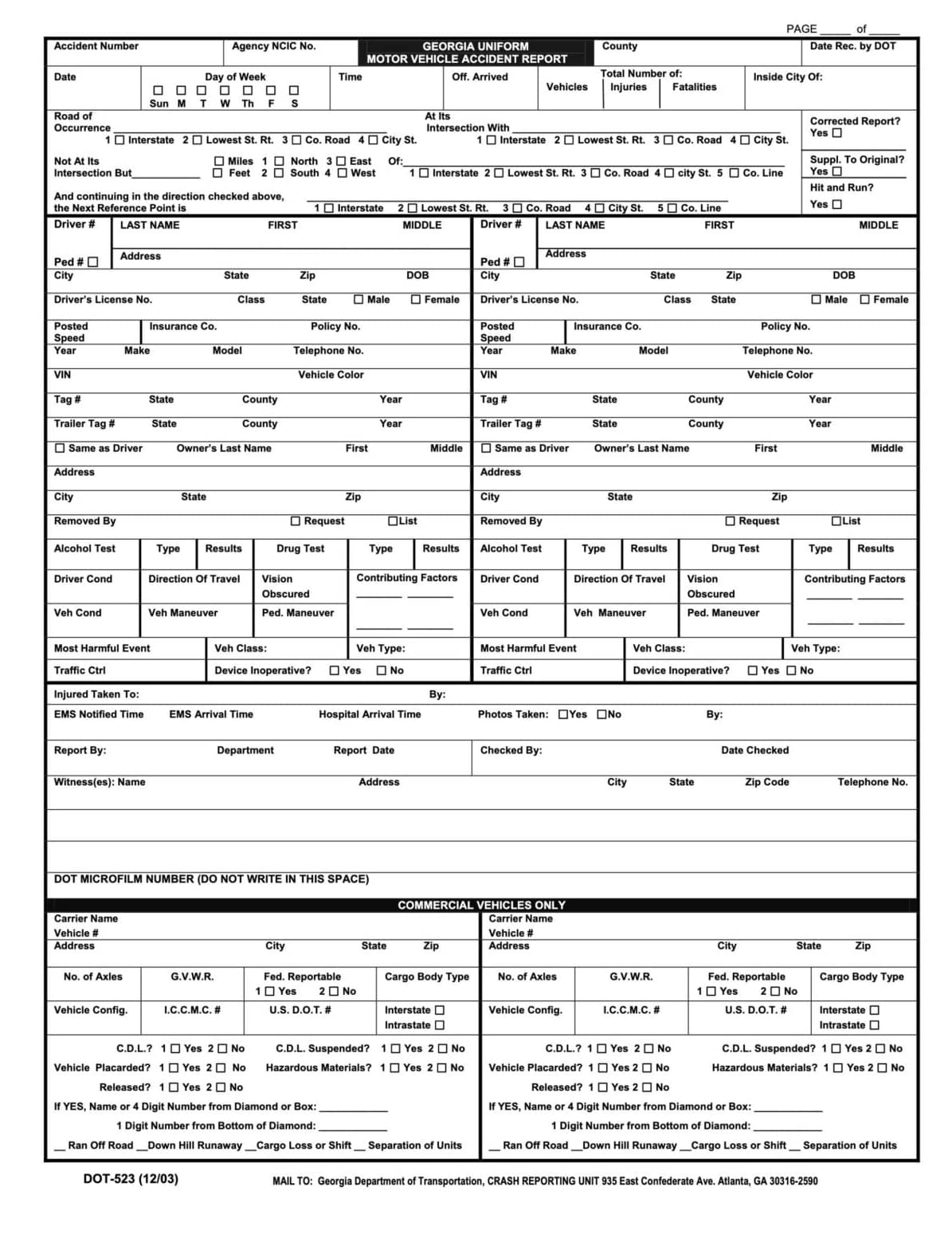 How to Get a South Georgia Accident Report